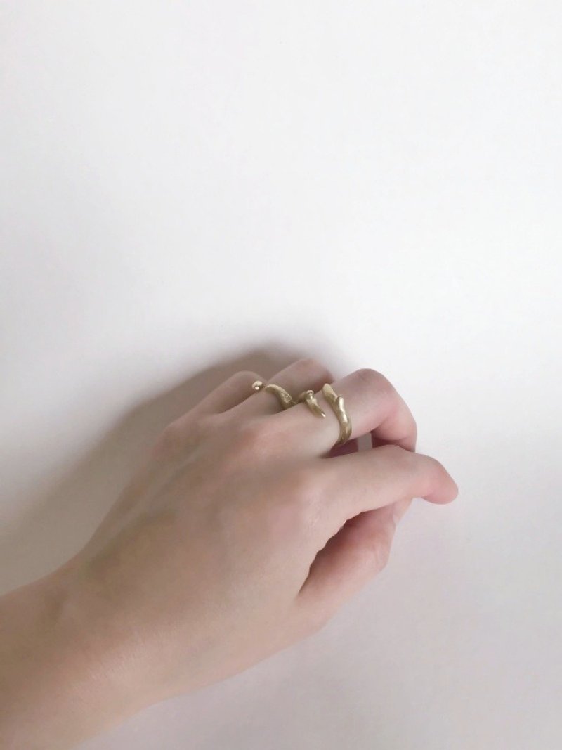 Horns:ring - General Rings - Other Metals Gold