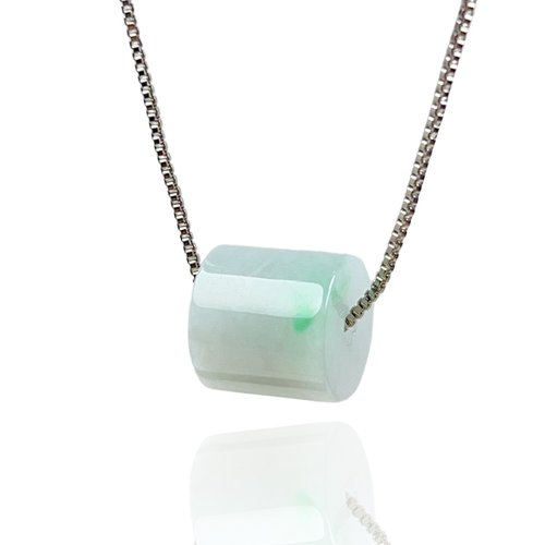 瓔珞珠寶盒 E.L.Jewelry Box 【萬事亨通】飄陽綠翡翠路路通項鍊 | 天然緬甸玉翡翠A貨 | 送禮