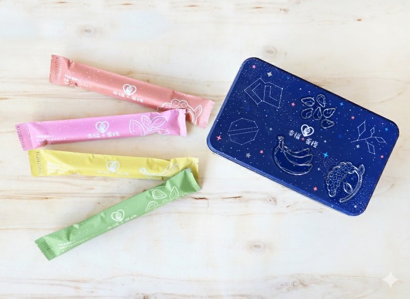 星空- 幸福+蛋捲鐵盒(綜合小農) - 零食/點心 - 新鮮食材 藍色