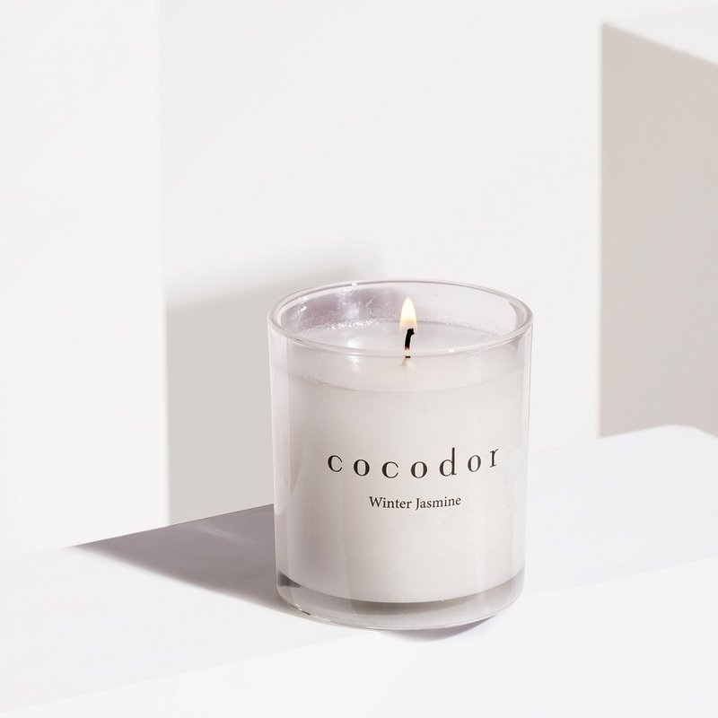 cocodor scented candle 130g-Winter Jasmine - เทียน/เชิงเทียน - แก้ว ขาว