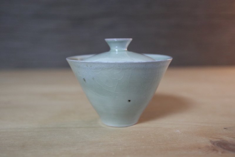 方方土 柴燒蓋碗 - 茶壺/茶杯/茶具 - 瓷 卡其色