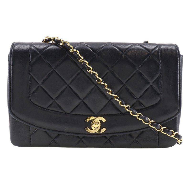 【日本直送】シャネル CHANEL チェーンショルダー ショルダーバッグ ラムスキン レディース【中古】 - 側背包/斜背包 - 真皮 黑色
