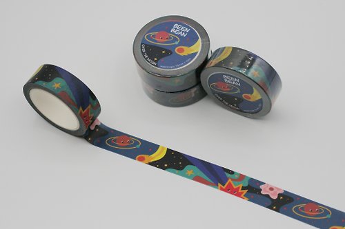 BeenBean Over the Moon washi masking tape (15mm x 10m paper tape)