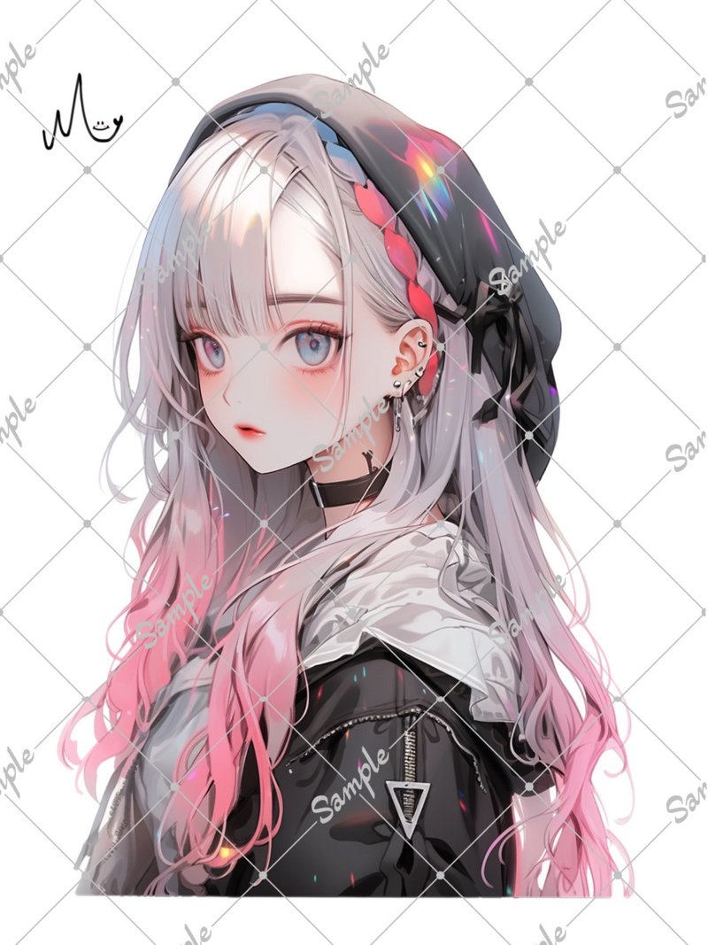 オリジナル人物ステッカー - 貼紙 - 紙 