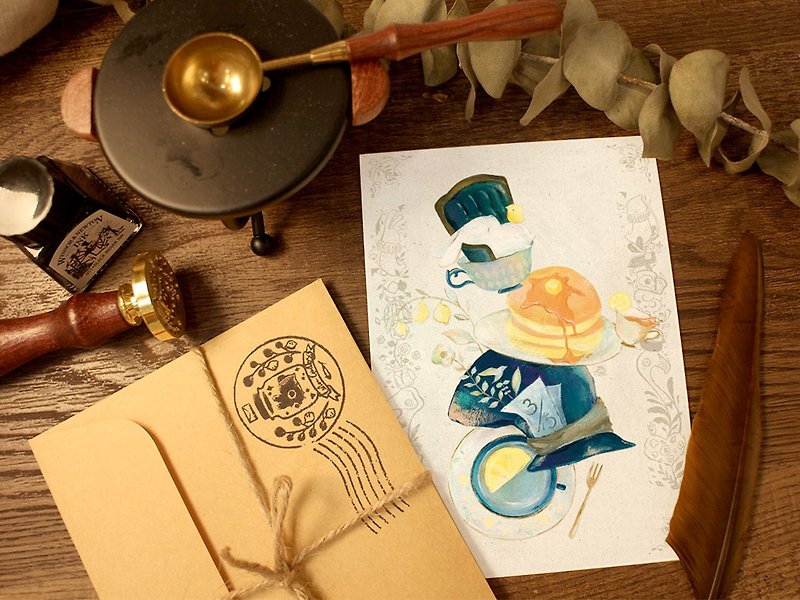 wonderland 奇幻食光-postcard set - การ์ด/โปสการ์ด - กระดาษ 