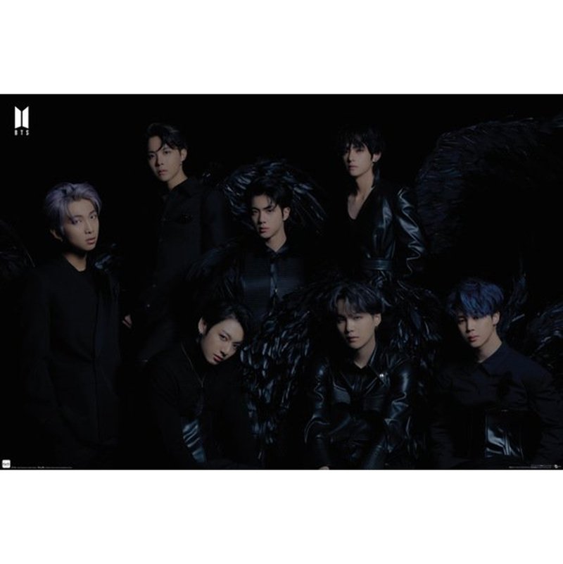 BTS防彈少年團 (BTS black wings) 英國進口海報 - 海報/掛畫/掛布 - 其他材質 黑色