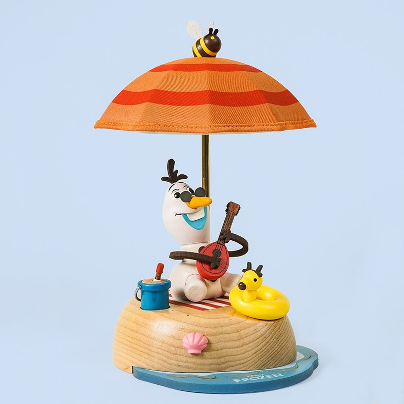 【Olaf loves Summer】Disney Wooden Light | Wooderful life - Lighting - Wood Multicolor