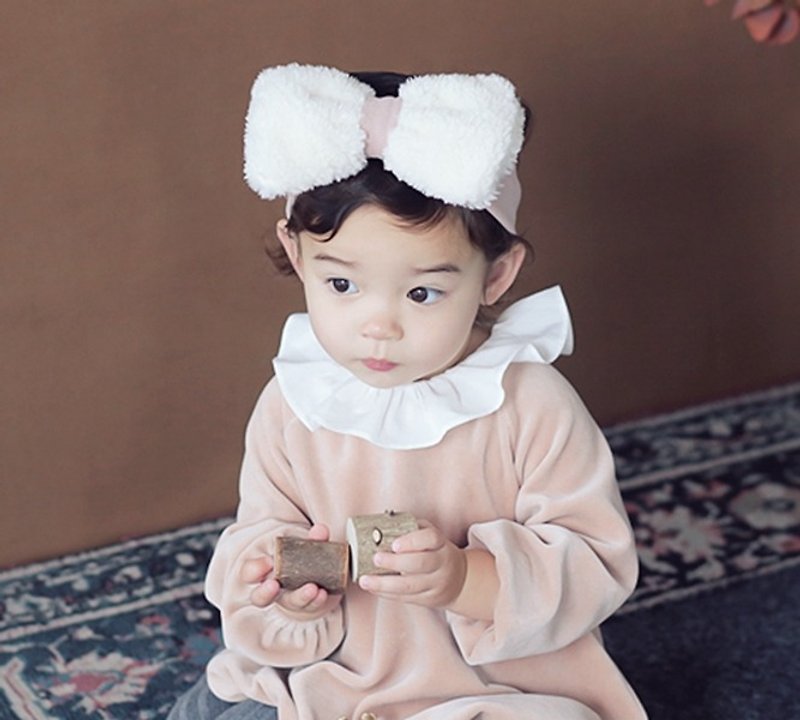Happy Prince Adren baby girl with Korean hair - หมวกเด็ก - เส้นใยสังเคราะห์ สึชมพู