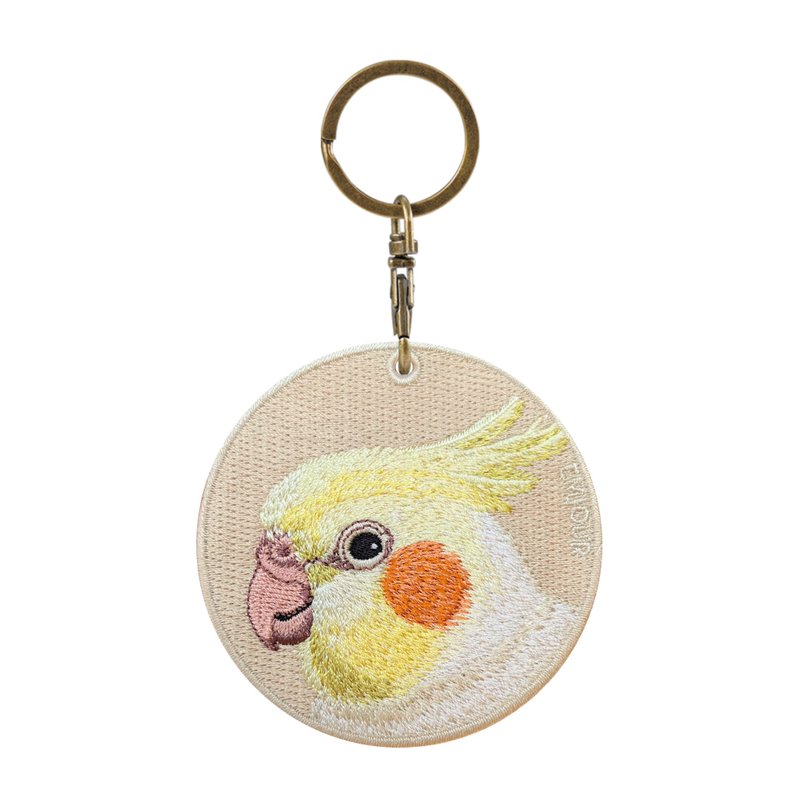 EMJOUR 雙面刺繡吊飾 -玄鳳 | 仿真刺繡 - 吊飾/掛飾 - 繡線 