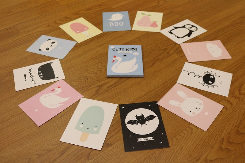 Netherlands | a Little Lovely Company ❤ healing cute postcard set -Cute kids (12 photos) - การ์ด/โปสการ์ด - กระดาษ 