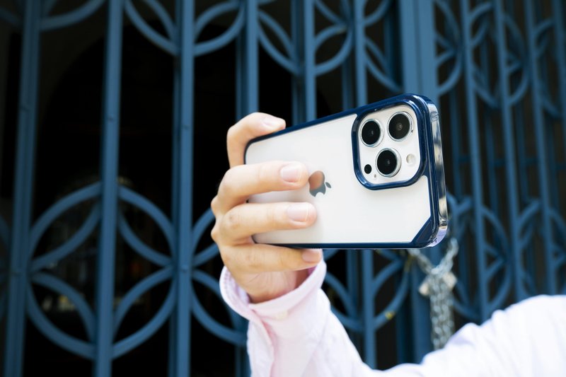 ARMOR iPhone 13 Signature 系列電話保護殼_午夜藍/橙帶 - 手機殼/手機套 - 其他材質 