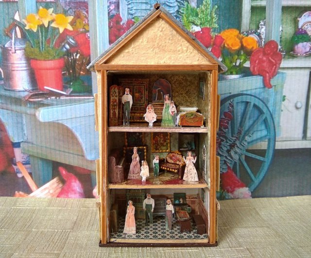 Easy Bake Oven Box 1964 Dollhouse Miniature 1:12 Scale Dollhouse Accessory  1960s Dollhouse Girl Toy Box Miniature Box Replica 