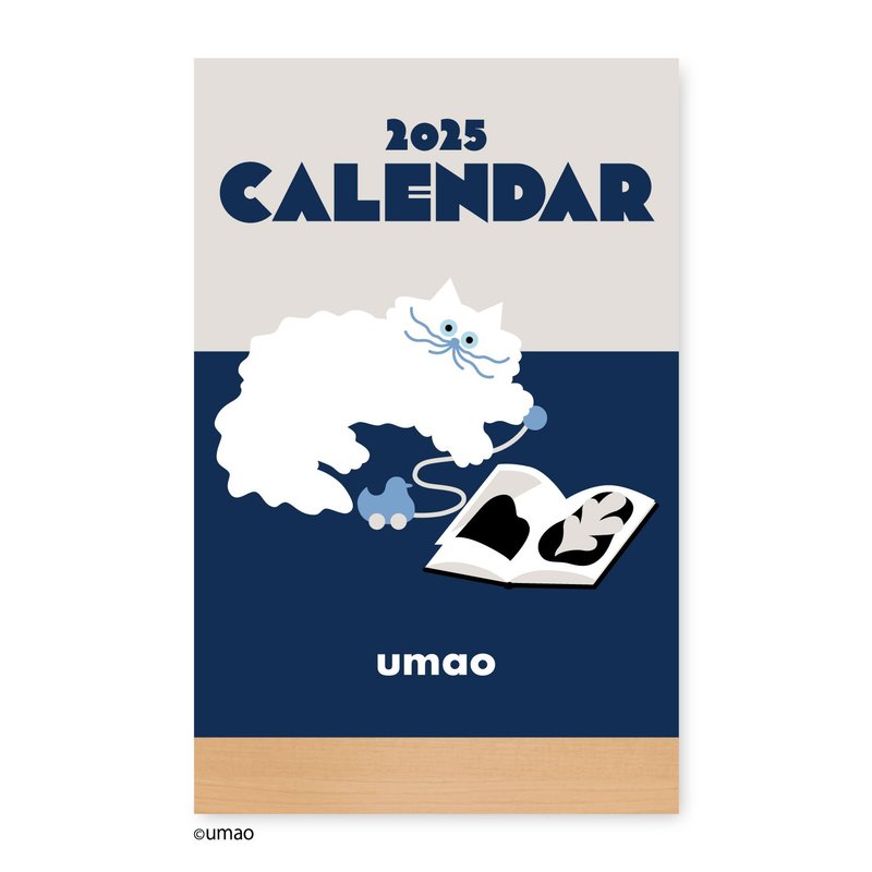 2025 calendar life illustrator umao cat desktop upright monthly calendar - Calendars - Paper 