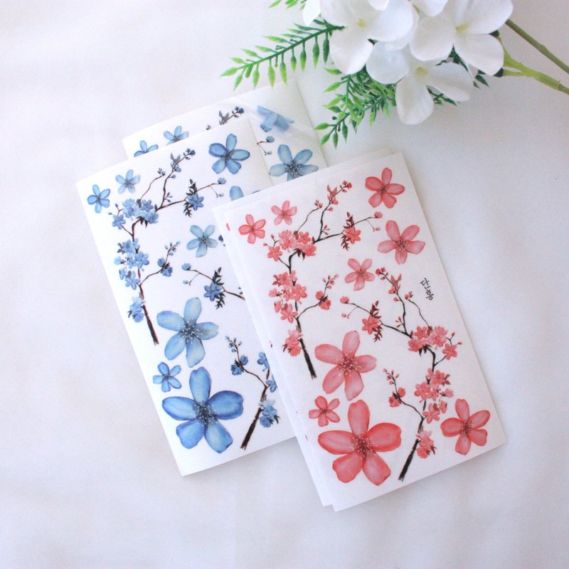 jin_flower sticker_Sakura in June - 貼紙 - 紙 