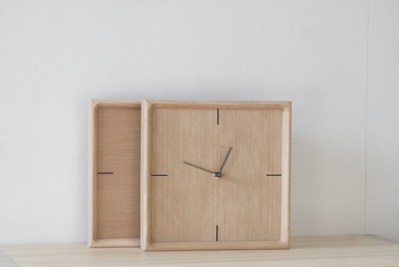 Timing wooden clock - นาฬิกา - ไม้ สีเหลือง