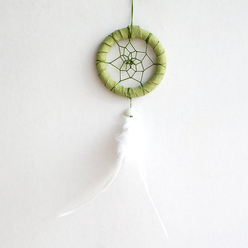 Dream Catcher Mini Edition (5cm) - Meadow Green - Birthday Present - Charms - Other Materials Green