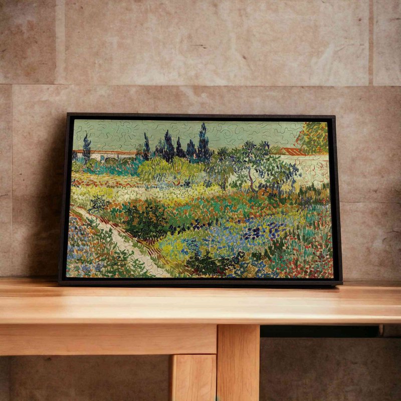 Van Gogh's Famous Painting-Arles Garden Path [Gecko Puzzle] - Items for Display - Wood Multicolor