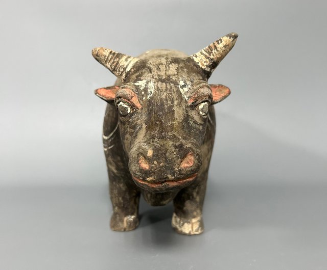 漢黒陶牛置物 - ショップ コレクター 置物 - Pinkoi