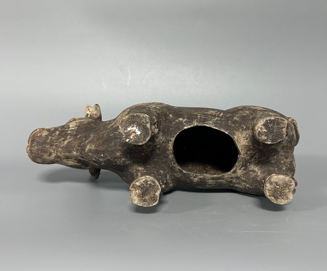 漢黒陶牛置物 - ショップ コレクター 置物 - Pinkoi