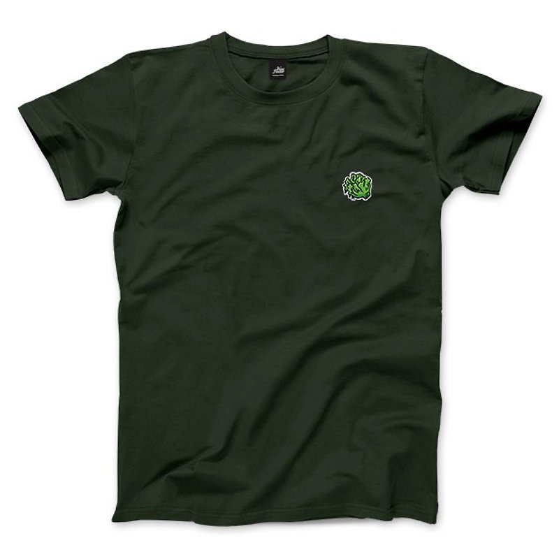 nice to MEAT you - 蔬菜 - 森林綠 - 中性版T恤 - 男 T 恤 - 棉．麻 綠色