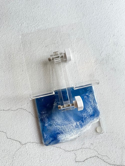 arte 雅喬工作室 海洋風透明亞克力手機平板折疊支架