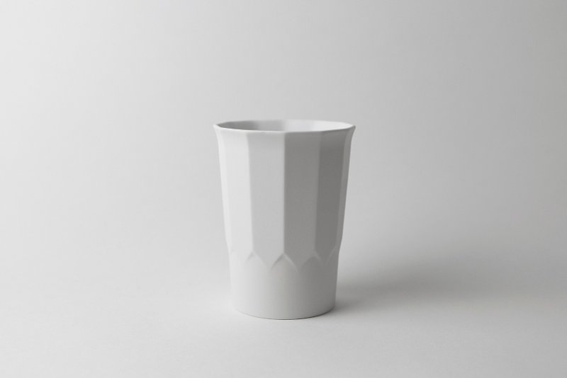 PRIME-DORIC White Porcelain Cup - Mugs - Porcelain White