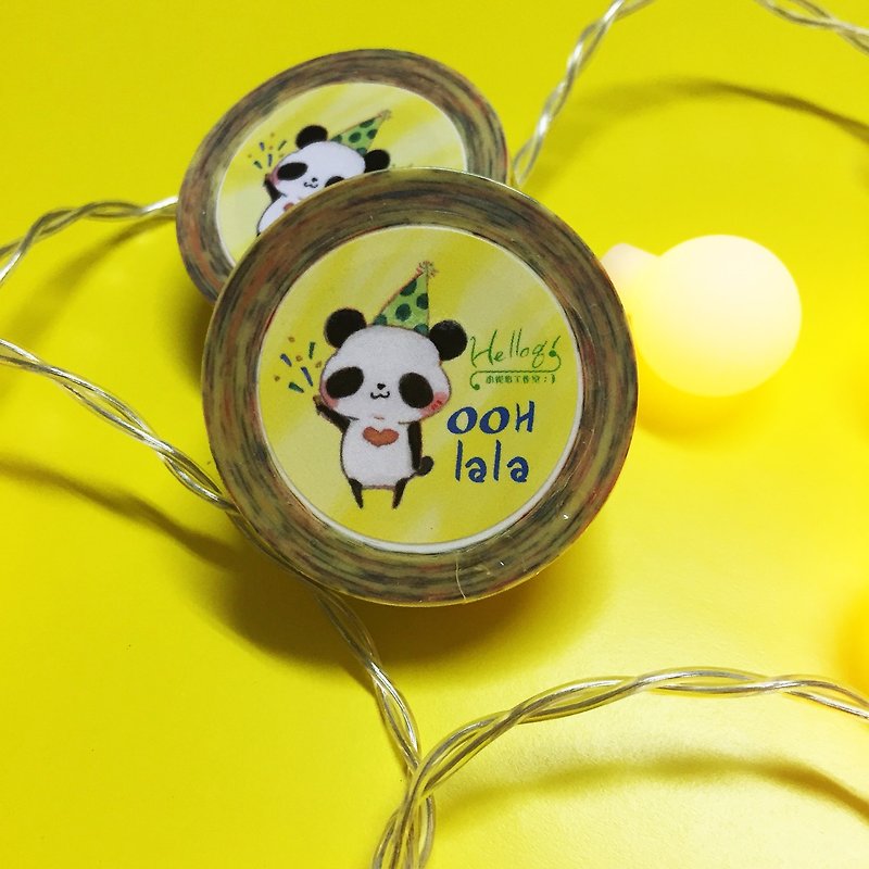 OOH LALA paper tape - Washi Tape - Paper Yellow