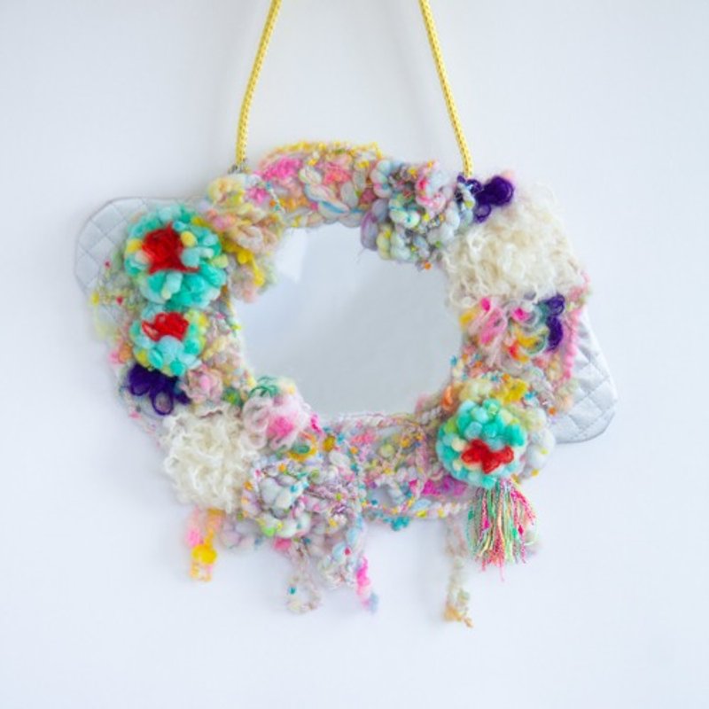 Pastel colored flower garden mirror - Other Furniture - Cotton & Hemp Silver