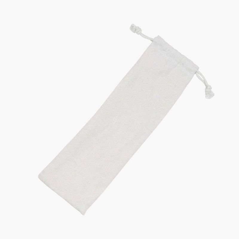 YCCT environmentally friendly straw bag cutlery bag storage bag - Reusable Straws - Cotton & Hemp White