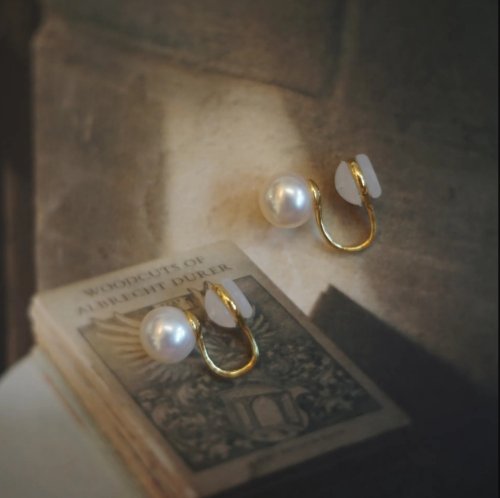 Né jewelry & life 無耳洞珍珠耳夾