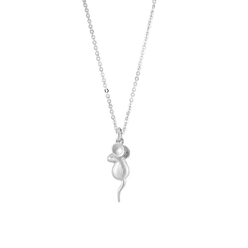 HAPPINER Mouse Silver Necklace 生肖系列項鍊 鼠造型 純銀項鍊 送禮推薦