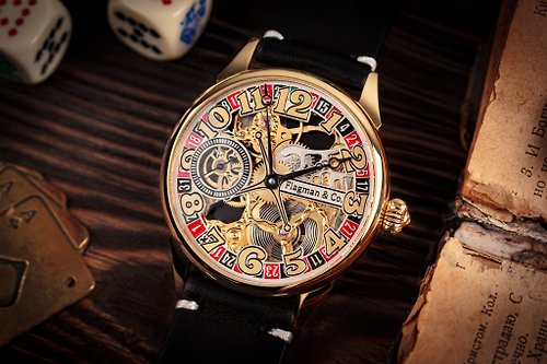 Flagman & Co. 鏤空手錶 , 手工手錶 , 客製化手錶 , 賭場手錶 , 輪盤手錶