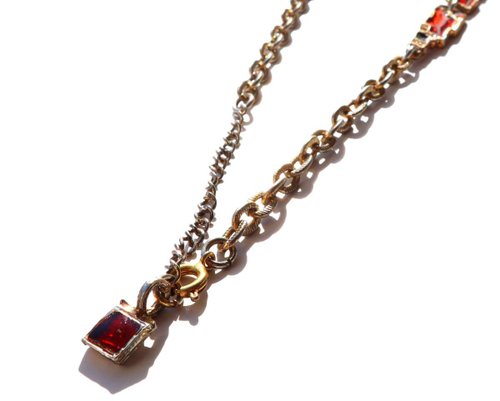 ≪超目玉★12月≫ enamel black orange gold vintage 70s necklace panic Shop - その他
