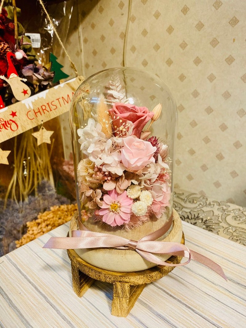 永生花玻璃盅 - 擺飾/家飾品 - 其他材質 多色