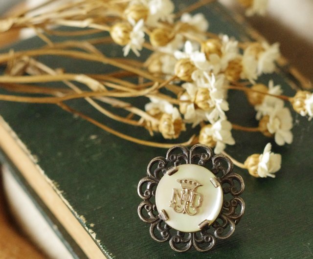 1900ss〜 フランス製 ヴィンテージ ブローチ ルビー エマイユ マリア 1900ss〜 フランス製 ヴィンテージ ブローチ ルビー エマイユ マリア