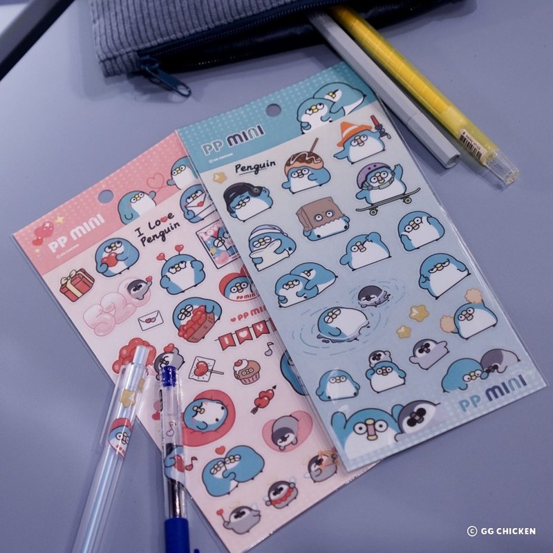 PP mini little penguin-large sticker (love style/classic style) - Stickers - Paper 