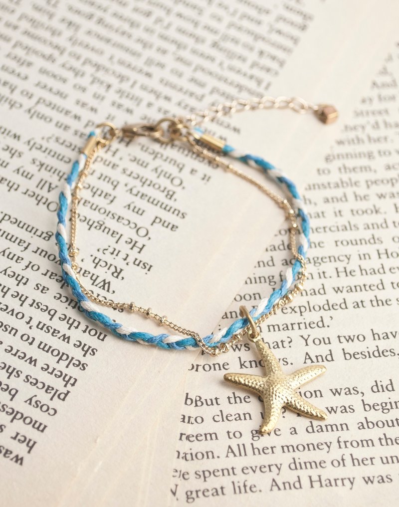 ❈La Don Radon ❈ - Button Bracelet - Miss Starfish - Bracelets - Other Metals Blue