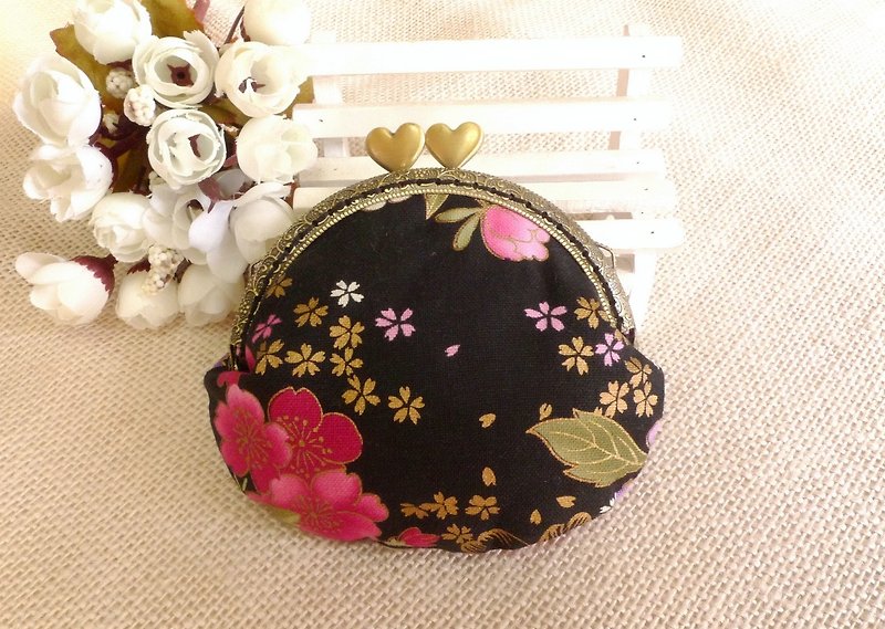 And outlet gold small purse (black) - Coin Purses - Cotton & Hemp Black