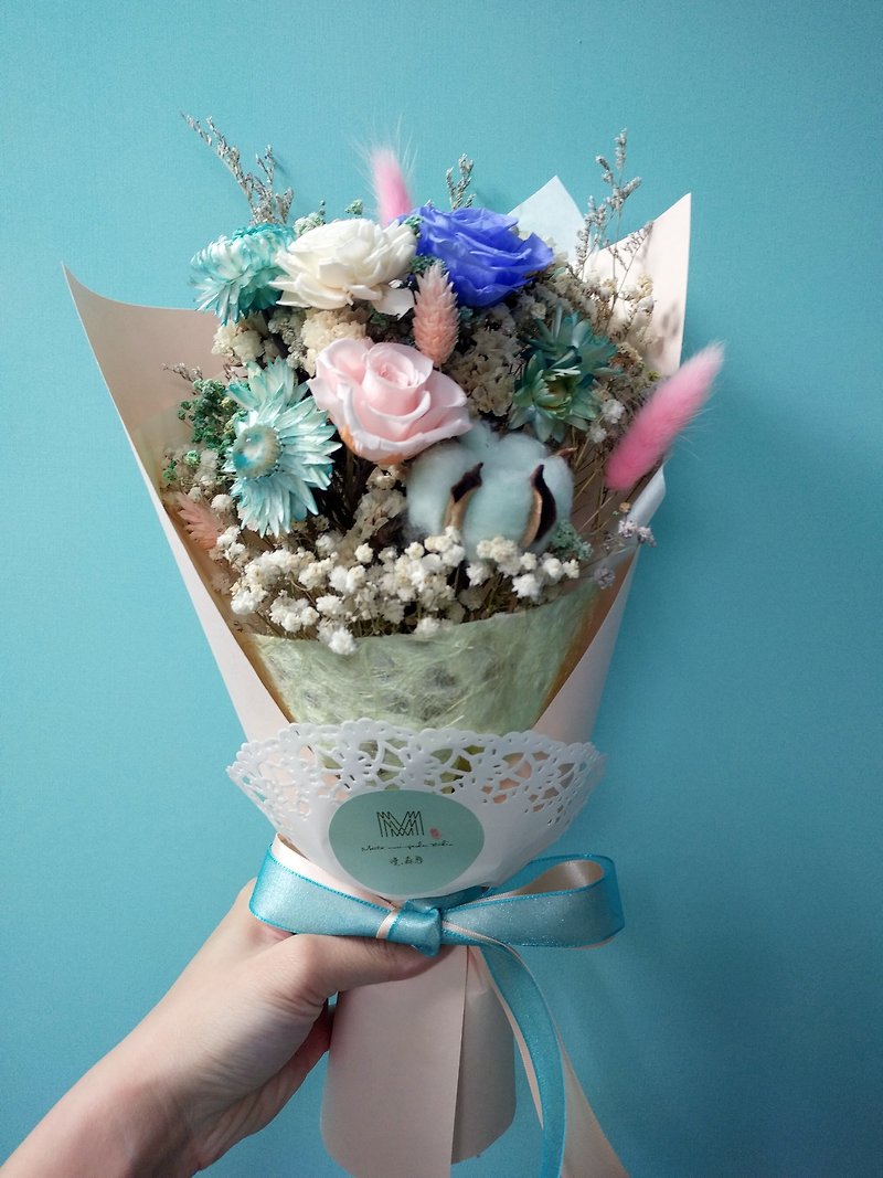 Mansen bouquet dry flowers not withered graduation bouquet anniversary - Dried Flowers & Bouquets - Plants & Flowers Pink