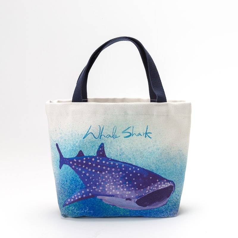 Canvas tote bag _Whale Shark - กระเป๋าแมสเซนเจอร์ - ผ้าฝ้าย/ผ้าลินิน 