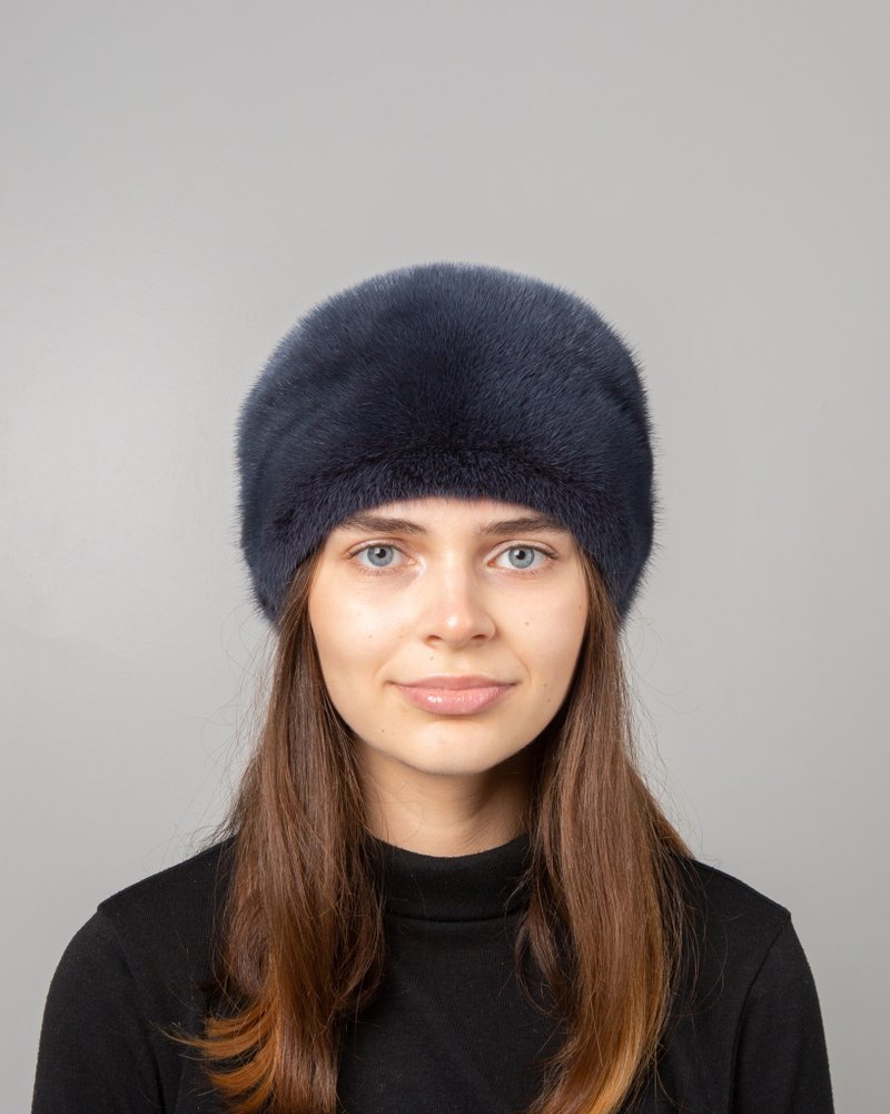 Fur Mink Hat Womens Winter Russian Fur Hat Luxury Real Fur Hats Caps - 帽子 - 其他材質 多色