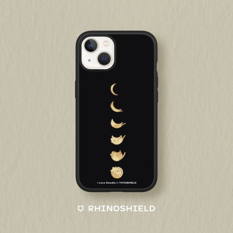 Mod NX邊框背蓋手機殼∣ilovedoodle/貓咪月象-黑 for iPhone - 手機配件 - 塑膠 多色