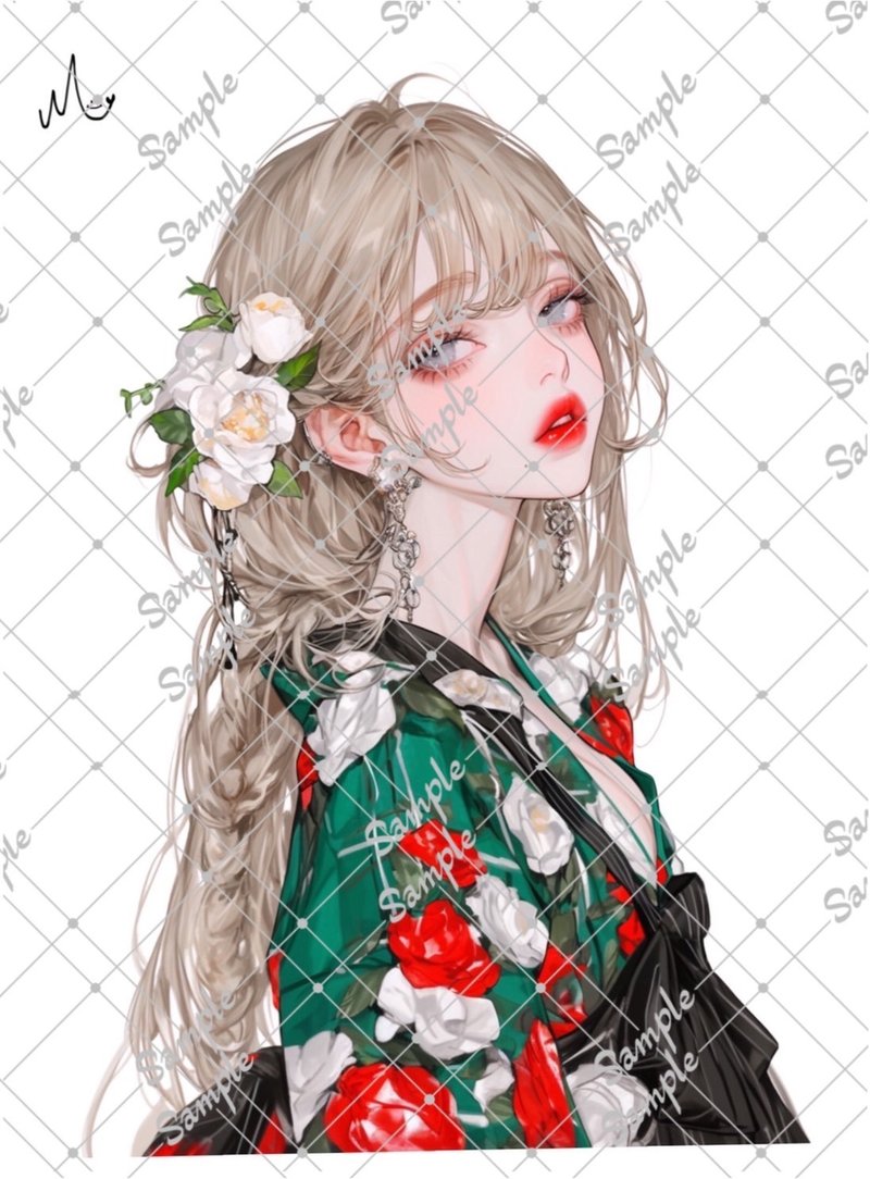 オリジナル人物ステッカー - 貼紙 - 紙 