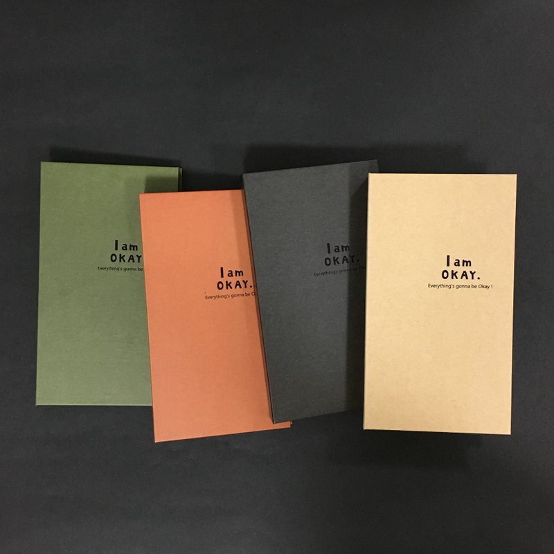 柏格文具x IamOkay【240入精裝名片本】四款顏色 - 相簿/相本 - 紙 卡其色