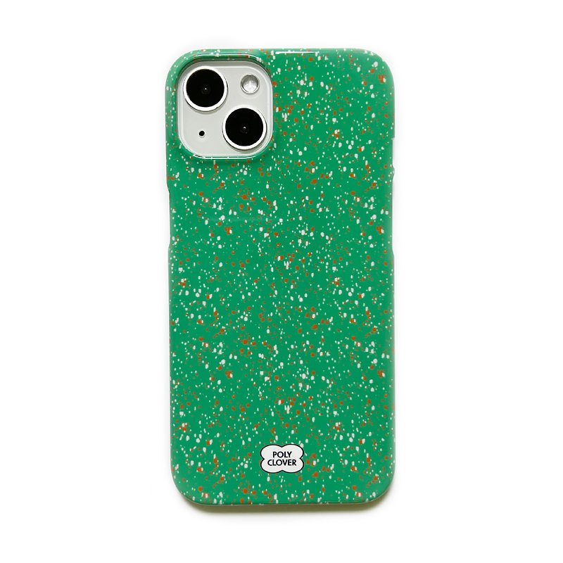 spotted hard iPhone Case (green) - เคส/ซองมือถือ - พลาสติก สีเขียว