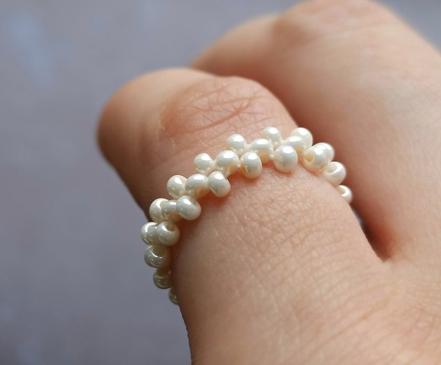 積み重ね可能なビーズリング ハンドメイドジュエリー ビーズ
