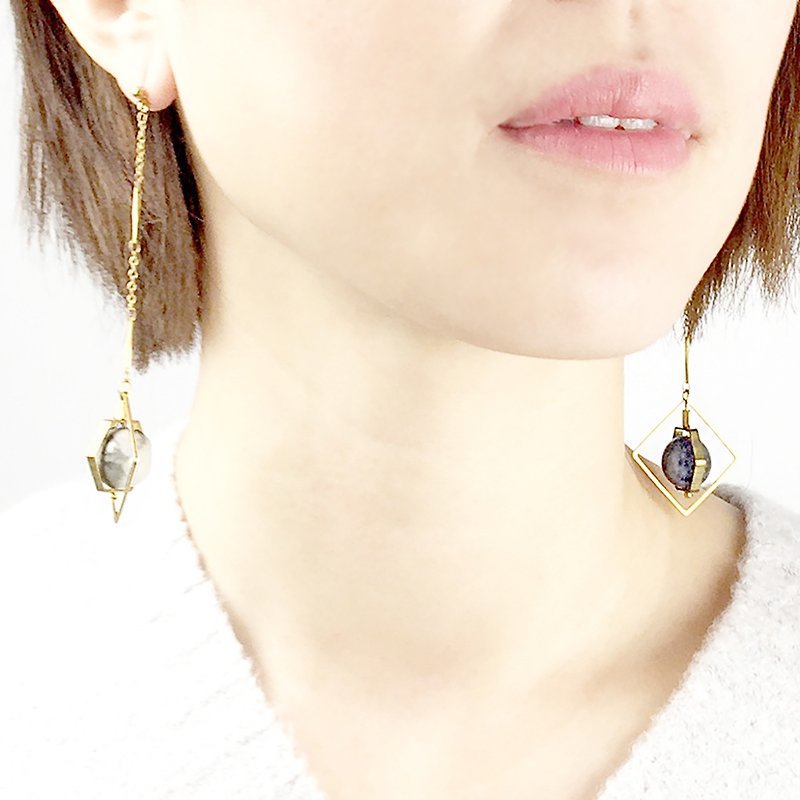 限定設計款#4 - 耳環/耳夾 - 其他金屬 金色