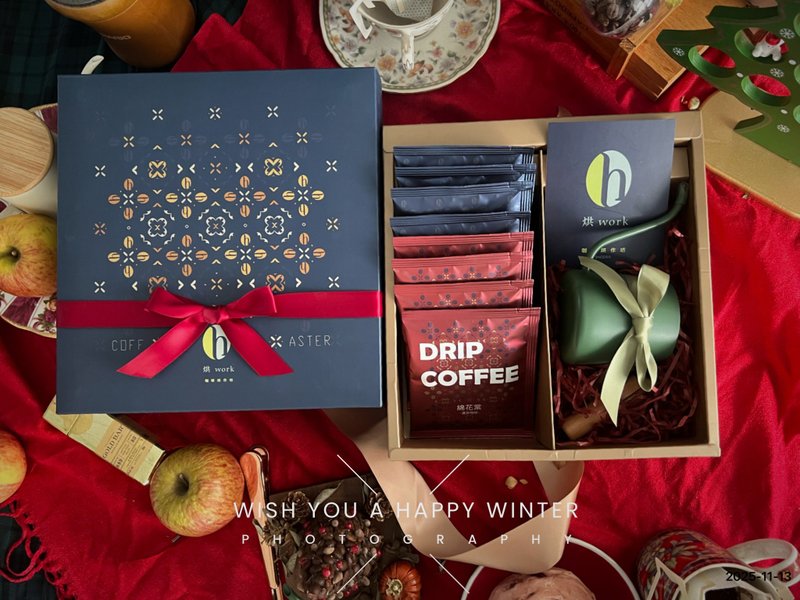 l烘work聖誕禮物l  聖誕咖啡手沖時光禮盒 - 咖啡壺/手沖壺 - 寶石 綠色