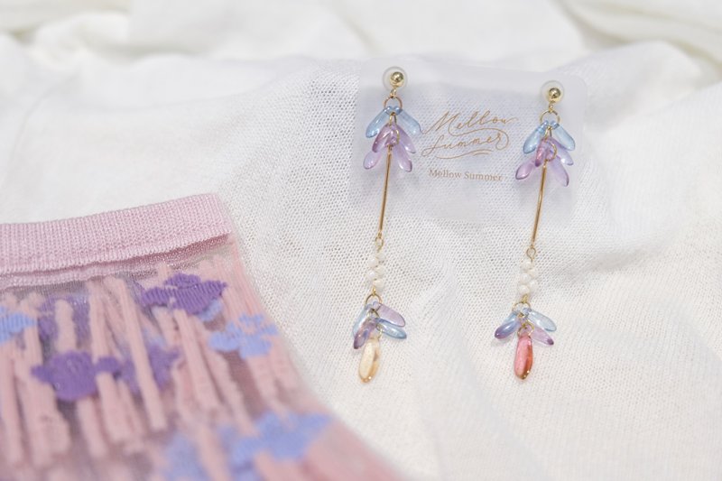 Fireworks - Earrings & Clip-ons - Glass Gold