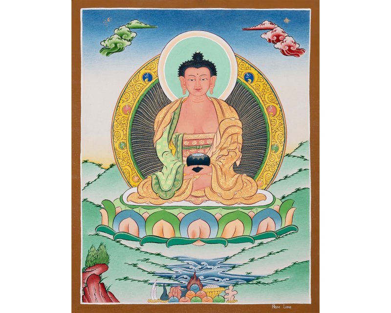 天國阿彌陀佛唐卡  一瞥淨土 - 壁貼/牆壁裝飾 - 其他材質 多色